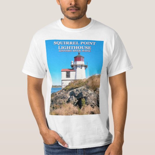 Eichhörnchen-Punkt-Leuchtturm, Maine-T - Shirt (Vorderseite)