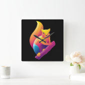 Eichhörnchen Quadratische Wanduhr (Zuhause)