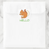 Eichhörnchen Quadratischer Aufkleber (Tasche)