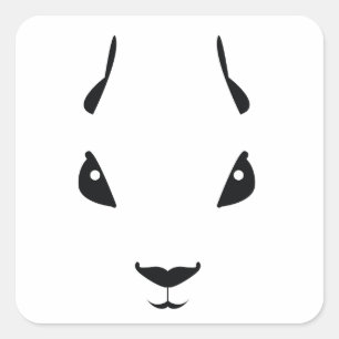 Eichhörnchen Quadratischer Aufkleber