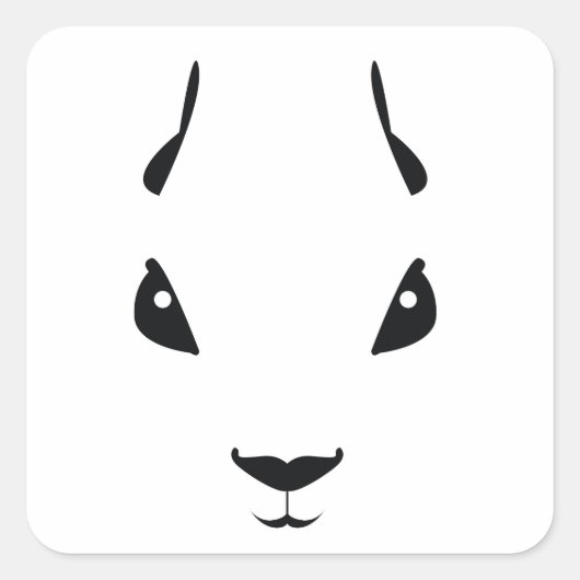 Eichhörnchen Quadratischer Aufkleber (Vorderseite)