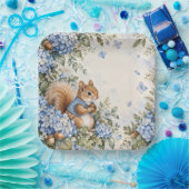 Eichhörnchen quadratischer Papier Teller (Party)