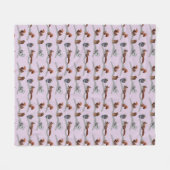 Eichhörnchen-Raserei-Fleece-Decke (staubiges Rosa) Fleecedecke (Vorderseite (Horizontal))