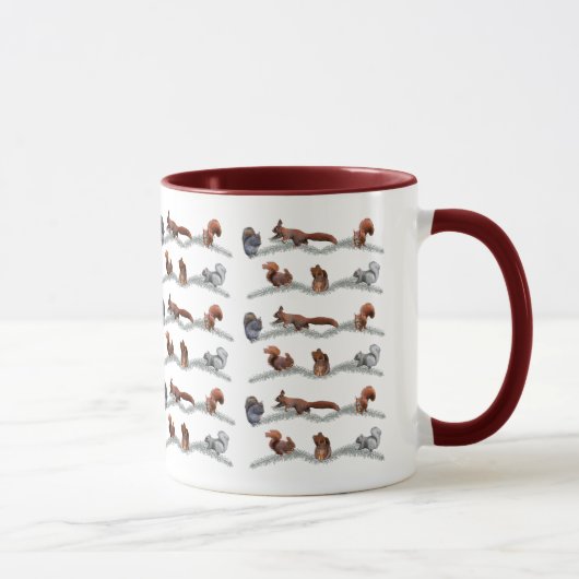 Eichhörnchen-Raserei-Tasse Tasse (Rechts)