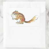 Eichhörnchen Rechteckiger Aufkleber (Tasche)