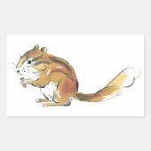 Eichhörnchen Rechteckiger Aufkleber (Vorderseite)