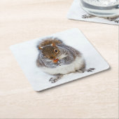 Eichhörnchen Rechteckiger Pappuntersetzer (angewinkelt)