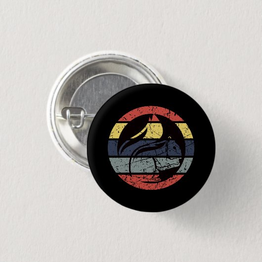 Eichhörnchen Retro Button (Vorne & Hinten)