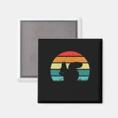 Eichhörnchen Retro Eichhörnchen Lover Magnet (Vorderseite/Rückseite)