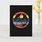 Eichhörnchen Retro Karte (Gelbe Blume)