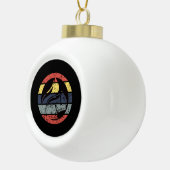 Eichhörnchen Retro Keramik Kugel-Ornament (Rechts)