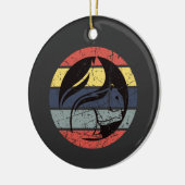 Eichhörnchen Retro Keramik Ornament (Links)