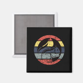 Eichhörnchen Retro Magnet (Vorderseite/Rückseite)