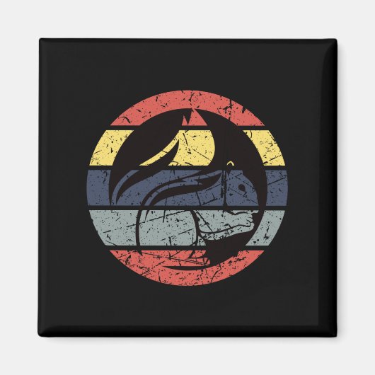 Eichhörnchen Retro Magnet (Vorne)