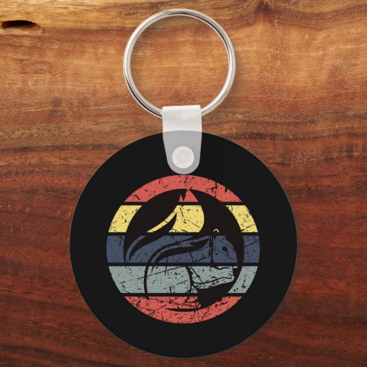 Eichhörnchen Retro Schlüsselanhänger (Vorderseite)