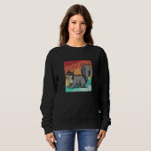 Eichhörnchen Retro Sweatshirt (Vorne ganz)