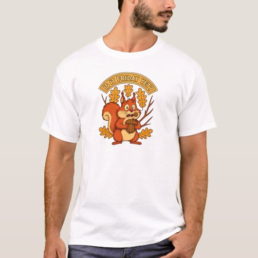 Eichhörnchen Retro Vibes - Freitag Mode T-Shirt (Vorderseite)