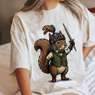 Eichhörnchen-Ritter mit Schwert Tri-Blend Shirt