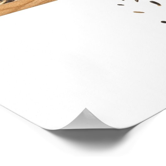 Eichhörnchen Robbing Feeder Graphic Poster (Ecke)