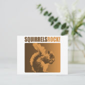 Eichhörnchen Rock! Postkarte (Stehend Vorderseite)