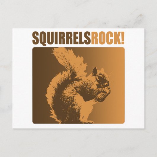 Eichhörnchen Rock! Postkarte (Vorderseite)