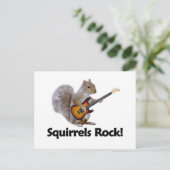 Eichhörnchen Rock! Postkarte (Stehend Vorderseite)