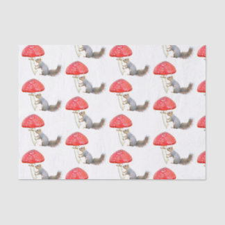 Eichhörnchen-Rosa-Mushroom-Papierpapier Seidenpapier