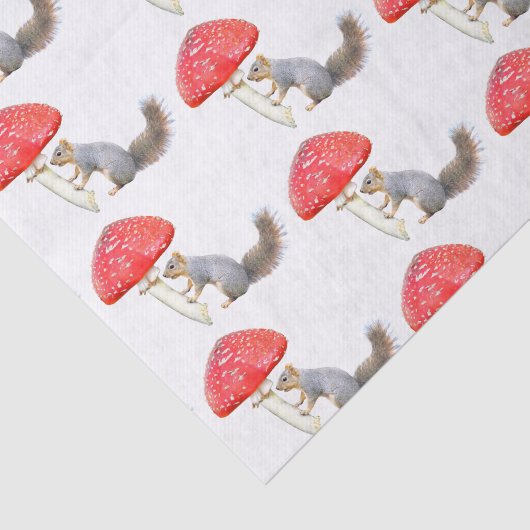 Eichhörnchen-Rosa-Mushroom-Papierpapier Seidenpapier (Ausschnitt)
