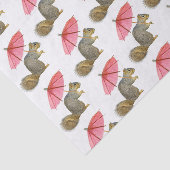 Eichhörnchen Rosa Parasolpapier Seidenpapier (Ausschnitt)