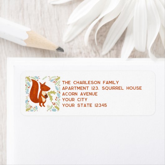 Eichhörnchen-Rücksendeadresse (Insitu)