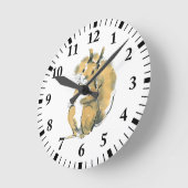Eichhörnchen Runde Wanduhr (Winkel)