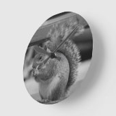 Eichhörnchen Runde Wanduhr (Winkel)