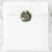 Eichhörnchen Runder Aufkleber (Tasche)