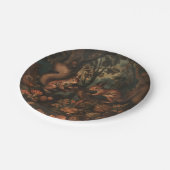 Eichhörnchen - Rundpapier-Teller Pappteller (Schrägansicht)