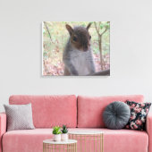 Eichhörnchen sagt Hallo! Leinwanddruck (Insitu (Wohnzimmer))