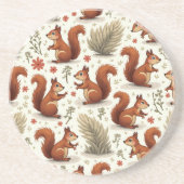 Eichhörnchen Sandstone Untersetzer (Vorne)