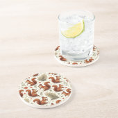 Eichhörnchen Sandstone Untersetzer (Seite)