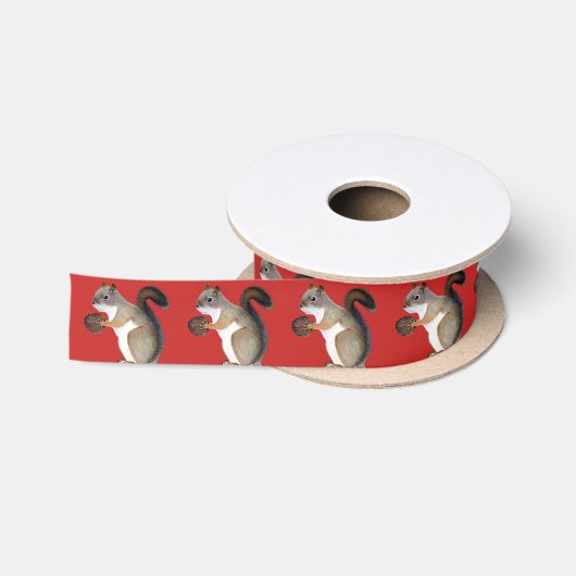Eichhörnchen Satinband (Spule)