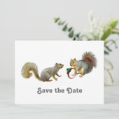 Eichhörnchen Save the Date (Stehend Vorderseite)