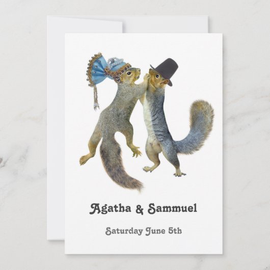 Eichhörnchen Save the Date (Rückseite)