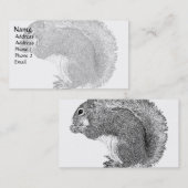Eichhörnchen schlicht visitenkarte (Vorne/Hinten)