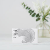 Eichhörnchen schlicht visitenkarte (Stehend Vorderseite)