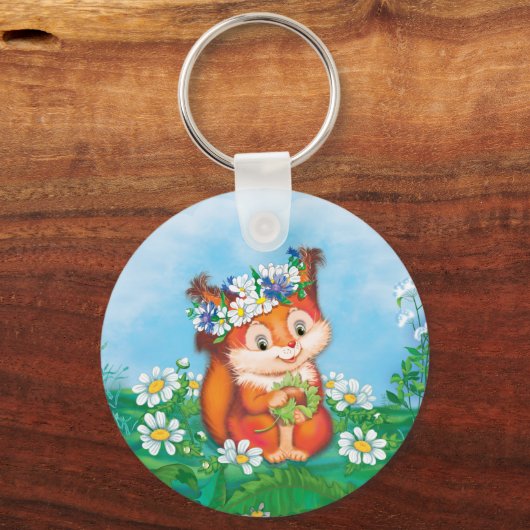 Eichhörnchen Schlüsselanhänger (Vorderseite)