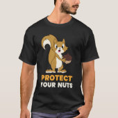 Eichhörnchen Schützen Ihre Nüsse Eichhörnchen Nahr T-Shirt (Vorderseite)