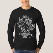 Eichhörnchen schwarzes Longsleeve
