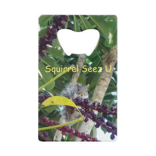 Eichhörnchen Seez U Kreditkartenflaschenöffner (Vorderseite)