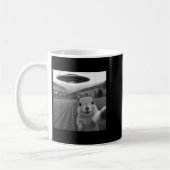 Eichhörnchen Selfie mit Alien Ufo Funny für Männer Kaffeetasse (Links)