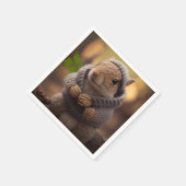 Eichhörnchen Serviette (Ecke)