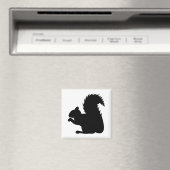 Eichhörnchen-Silhouette Magnet (In Situ (Geschirrspüler))