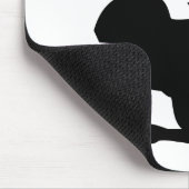 Eichhörnchen-Silhouette Mousepad (Ecke)